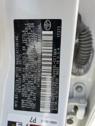 2016 TOYOTA CAMRY LE - 4T1BF1FK5GU133163