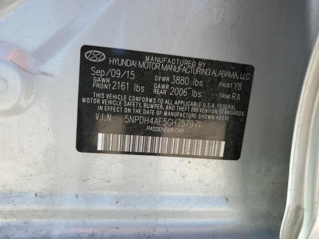 2016 HYUNDAI ELANTRA SE - 5NPDH4AE5GH757971