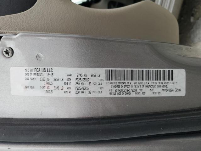 2016 DODGE GRAND CARA - 2C4RDGCG1GR179534