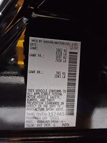 2025 NISSAN ALTIMA SV - 1N4BL4DV3SN352465