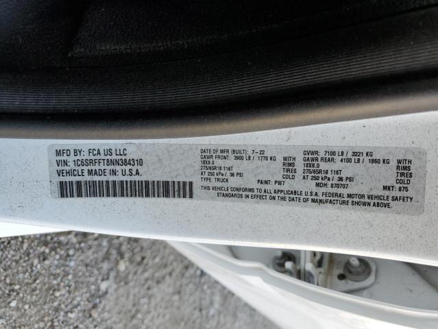 2022 RAM 1500 BIG H 1C6SRFFT8NN384310