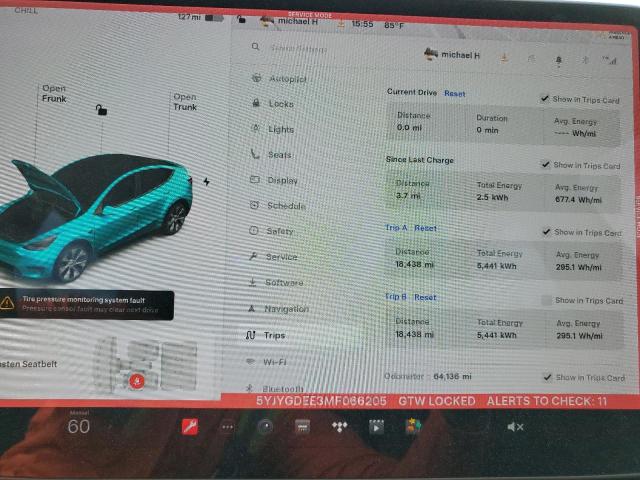 2021 TESLA MODEL Y - 5YJYGDEE3MF066205