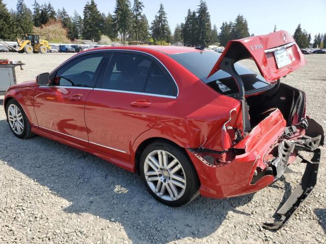 MERCEDES-BENZ C 300 2009 red  gas WDDGF54X19R053399 photo #3