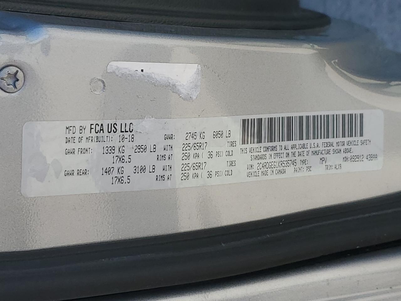 DODGE GRAND CARAVAN GT