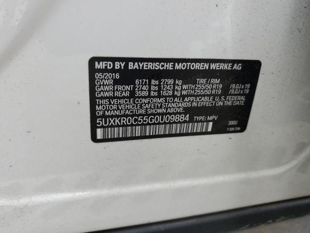 2016 BMW X5 XDRIVE3 - 5UXKR0C55G0U09884