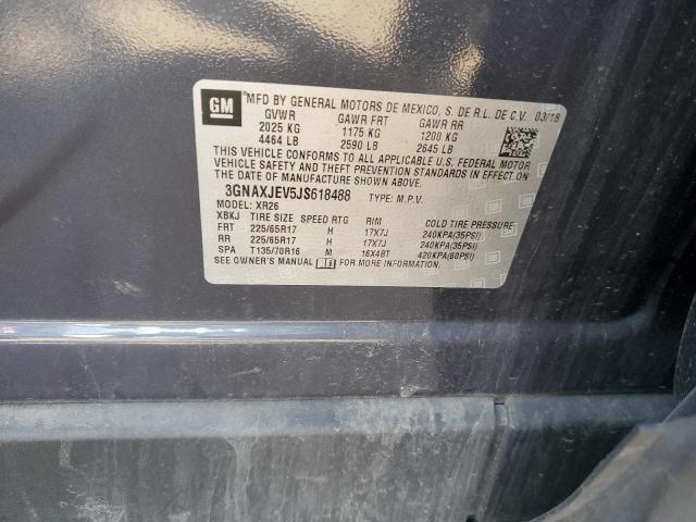 2018 CHEVROLET EQUINOX LT - 3GNAXJEV5JS618488