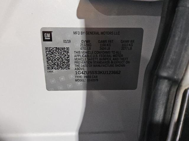 2019 BUICK LACROSSE A 1G4ZU5SS3KU123662