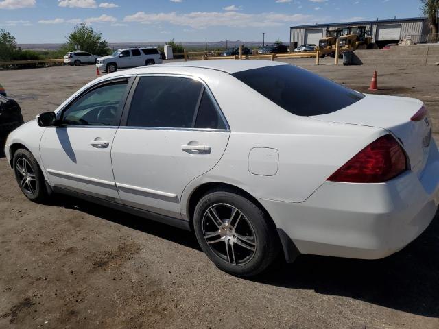 HONDA ACCORD LX 2007 white  gas 1HGCM56487A024559 photo #3