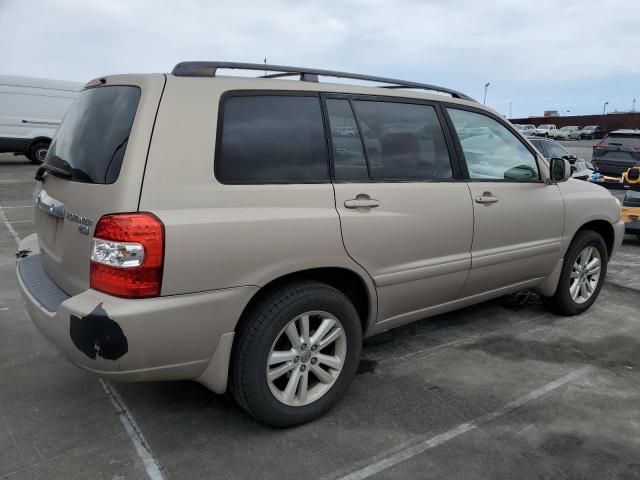 TOYOTA HIGHLANDER 2006 beige 4dr spor hybrid engine JTEDW21AX60008386 photo #4