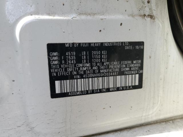 2017 SUBARU LEGACY SPO 4S3BNAR60H3034487