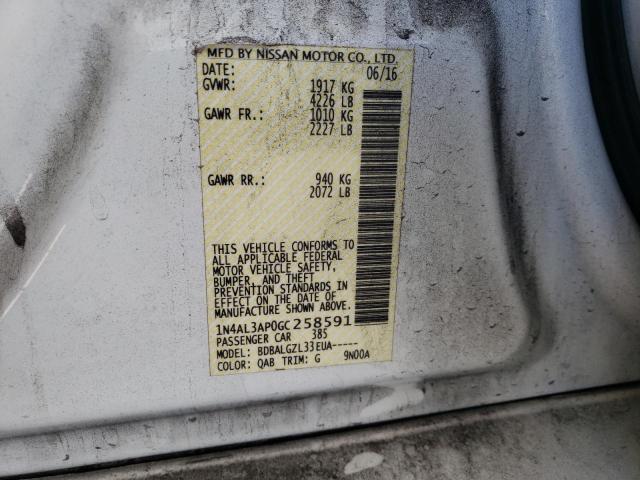 2016 NISSAN ALTIMA 2.5 - 1N4AL3AP0GC258591