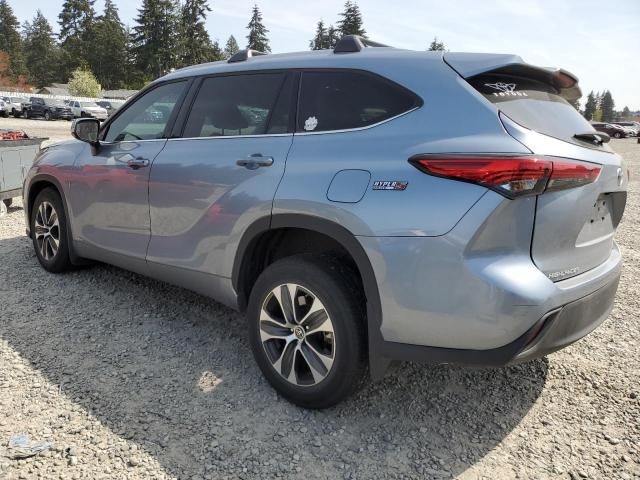 TOYOTA HIGHLANDER 2022 silver  hybrid engine 5TDGBRCH2NS093333 photo #3