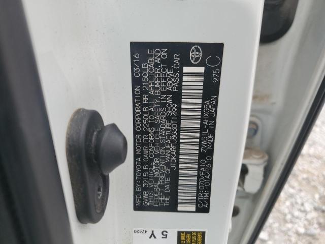 2016 TOYOTA PRIUS - JTDKARFU8G3011499