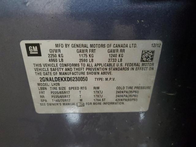 2013 CHEVROLET EQUINOX LT #3278801612