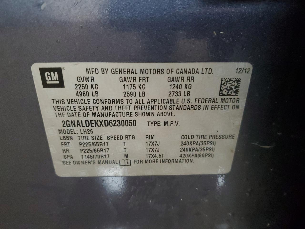 CHEVROLET EQUINOX LT