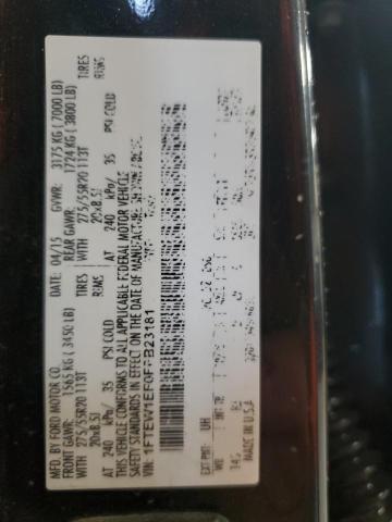 2015 FORD F150 SUPER - 1FTEW1EF0FFB23181