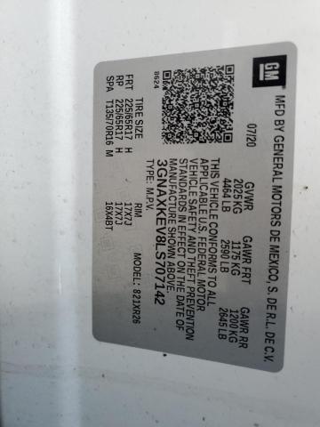 2020 CHEVROLET EQUINOX LT - 3GNAXKEV8LS707142