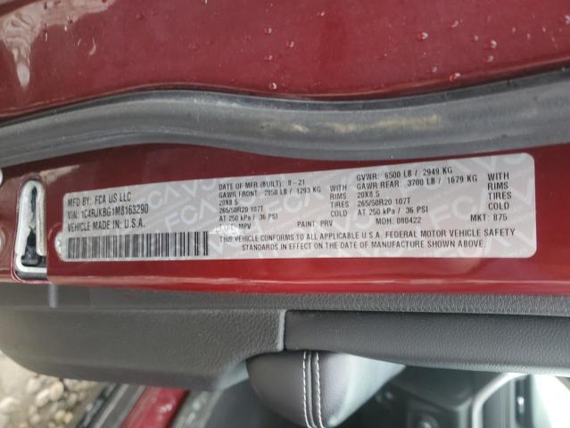 2021 JEEP GRAND CHER - 1C4RJKBG1M8163290