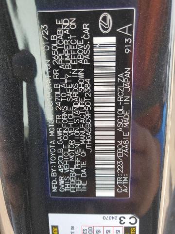 2023 LEXUS RC 300 BAS JTHGA5BC9P5012384