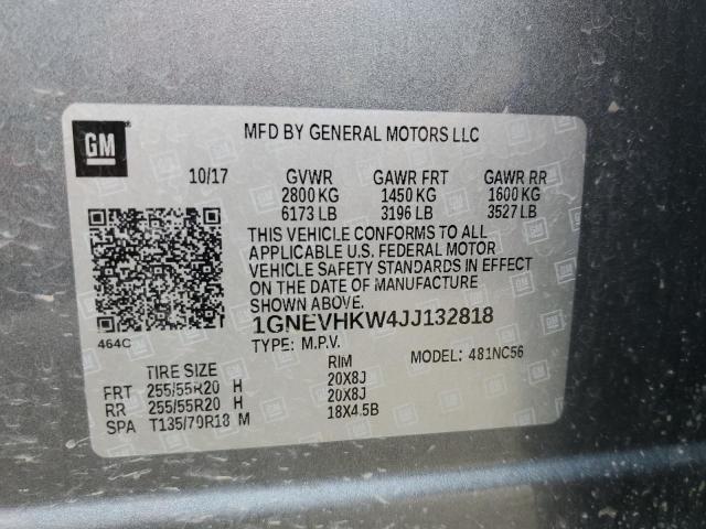 2018 CHEVROLET TRAVERSE L - 1GNEVHKW4JJ132818