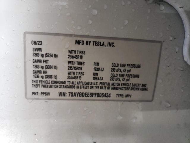 2023 TESLA MODEL Y - 7SAYGDEE6PF806434