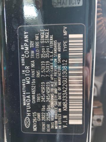 KM8J33A22GU130812 2016 HYUNDAI TUCSON