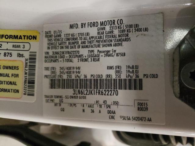 2015 LINCOLN MKZ - 3LN6L2JK1FR622270