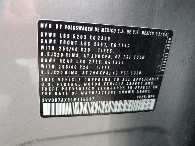 2020 VOLKSWAGEN TIGUAN SE - 3VV3B7AX8LM118697
