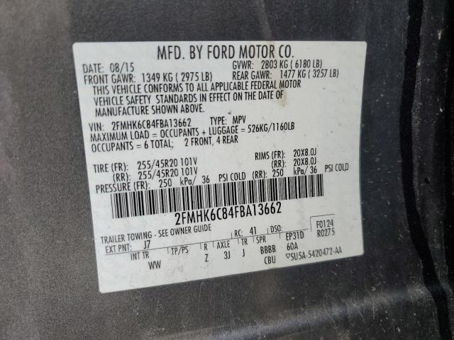 2015 FORD FLEX SEL 2FMHK6C84FBA13662