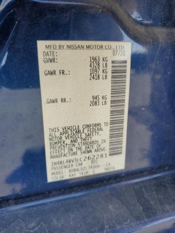 2020 NISSAN ALTIMA S - 1N4BL4BV3LC262281