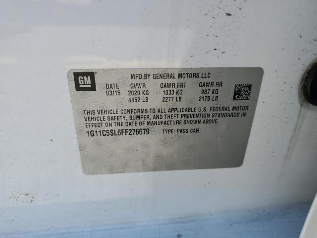 2015 CHEVROLET MALIBU 1LT - 1G11C5SL6FF276679