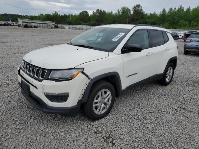 JEEP COMPASS SP 2018 white  gas 3C4NJCAB3JT271899 photo #1