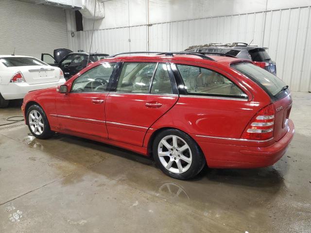 MERCEDES-BENZ C 240 SPOR 2005 red station gas WDBRH81J55F642142 photo #3