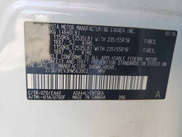 2017 TOYOTA RAV4 LIMIT - 2T3DFREV3HW563902