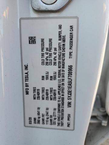 2020 TESLA MODEL 3 - 5YJ3E1EA5LF708966