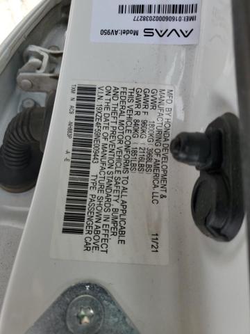 2022 HONDA INSIGHT EX - 19XZE4F59NE009443