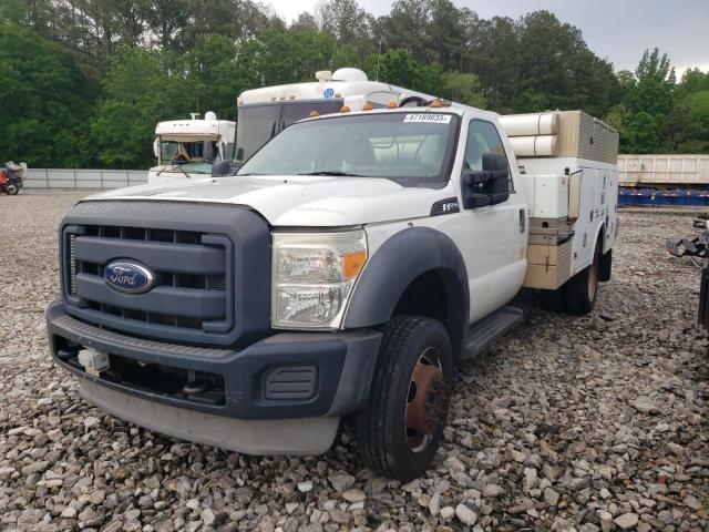 FORD F450 SUPER 2012 white chassis gas 1FDUF4GY5CEC51490 photo #3