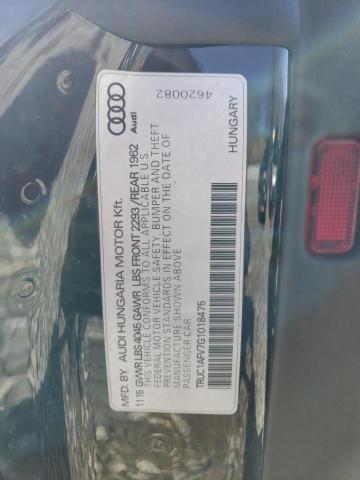 2016 AUDI TTS - TRUC1AFV7G1018475