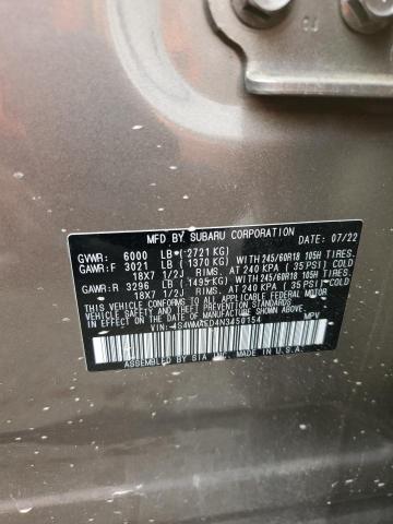 2022 SUBARU ASCENT PRE 4S4WMAED4N3450154