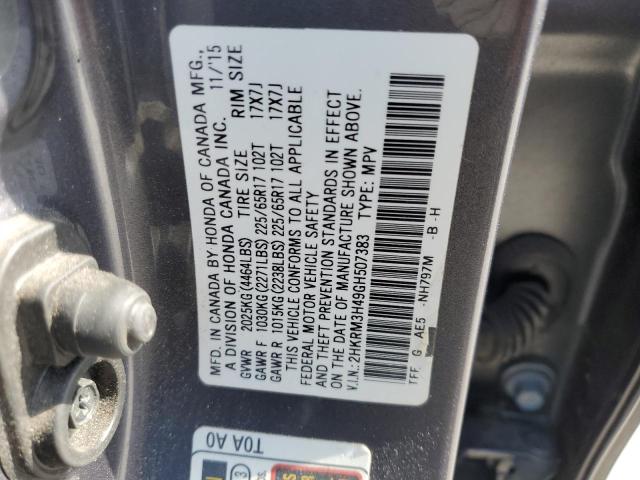 2016 HONDA CR-V SE - 2HKRM3H49GH507383