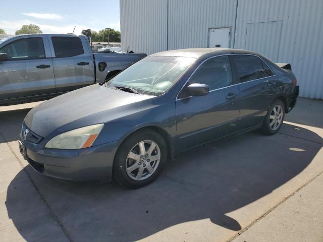 HONDA ACCORD EX 2005 gray sedan 4d gas 1HGCM66525A002486 photo #1