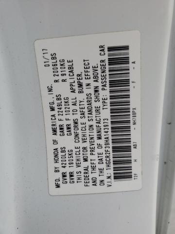 2017 HONDA ACCORD LX 1HGCR2F39HA143973