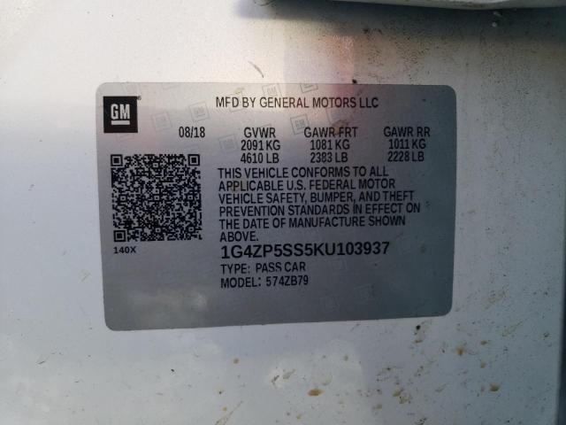 2019 BUICK LACROSSE E 1G4ZP5SS5KU103937