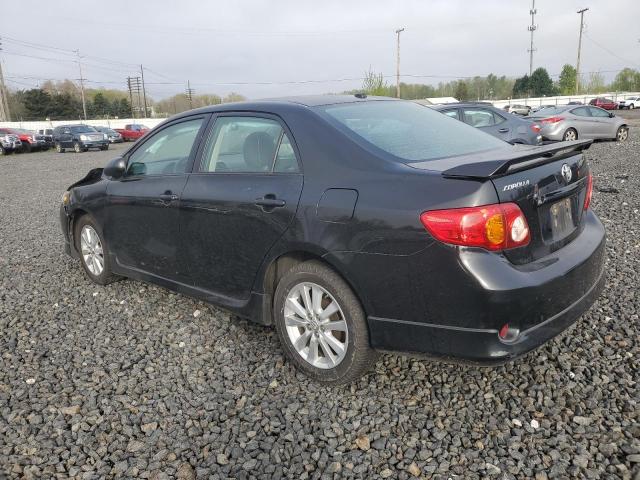 TOYOTA COROLLA BA 2010 black  gas 1NXBU4EE7AZ372501 photo #3