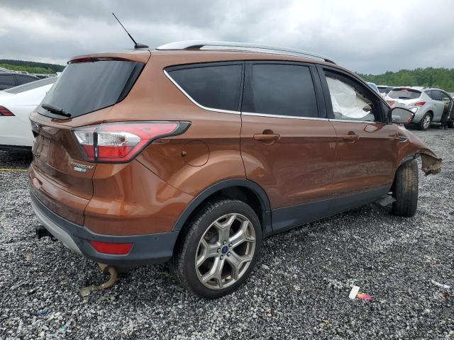 Vin: 1fmcu9j91hua65202, lot: 54621495, ford escape titanium 20173
