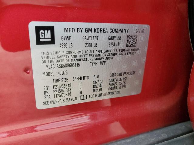 2016 BUICK ENCORE - KL4CJASB5GB695115