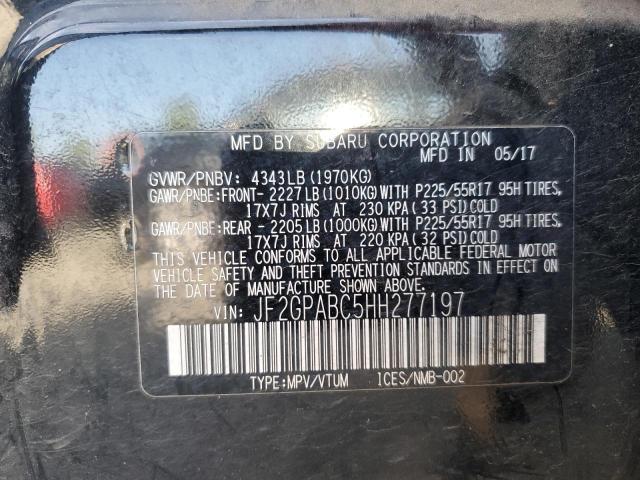 2017 SUBARU CROSSTREK - JF2GPABC5HH277197