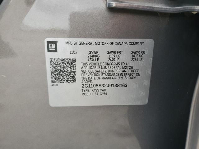 2018 CHEVROLET IMPALA LT - 2G1105S32J9138163