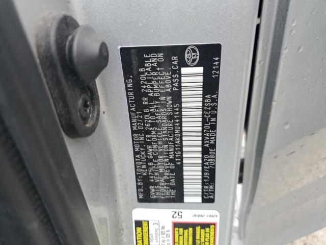 2021 TOYOTA CAMRY SE - 4T1G11AK0MU441445