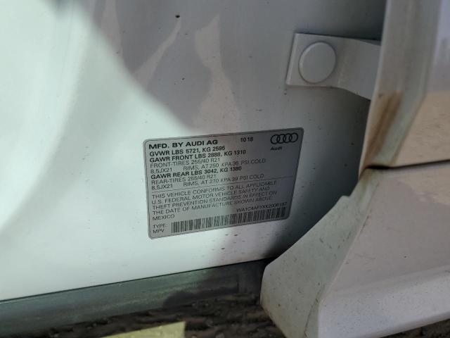 2019 AUDI SQ5 PRESTI WA1C4AFYXK2006197